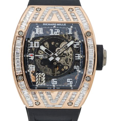 DHgate.com:Richard Mille RM010 Rose Gold Diamond Mens .